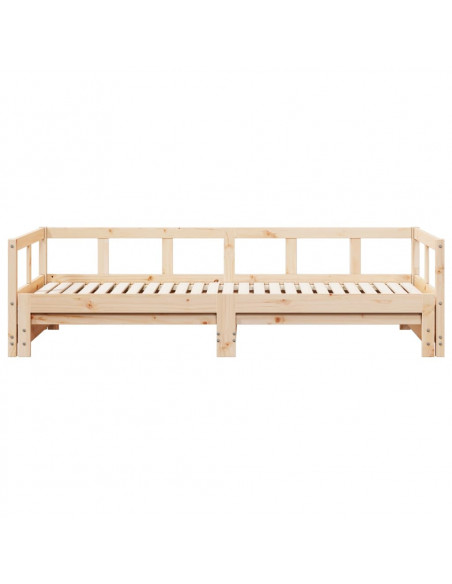 Dormeuse senza Materasso 90x200 cm in Legno Massello di Pino
