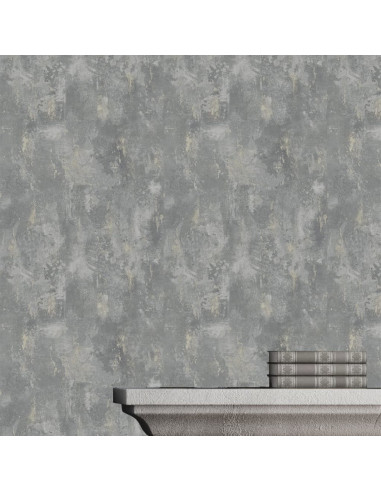 DUTCH WALLCOVERINGS Carta da Parati Motivo Calcestruzzo Grigio TP1008
