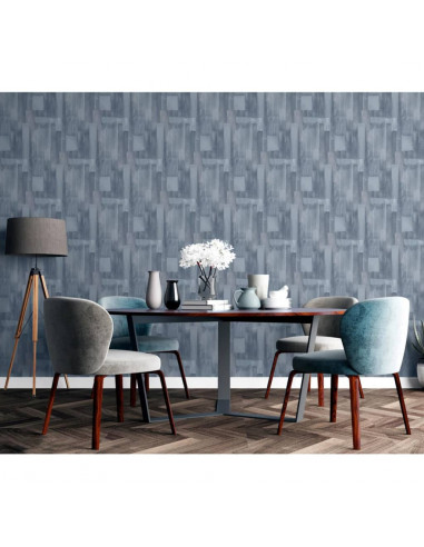 DUTCH WALLCOVERINGS Carta da Parati Wood in Grigio