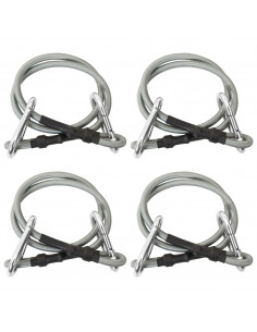 Corde con Moschettone 4 pz Gomma 2