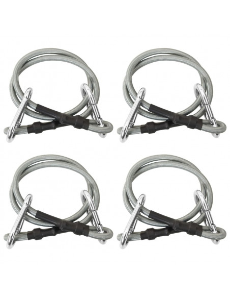 Corde con Moschettone 4 pz Gomma