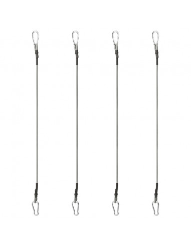 Corde con Moschettone 4 pz Gomma