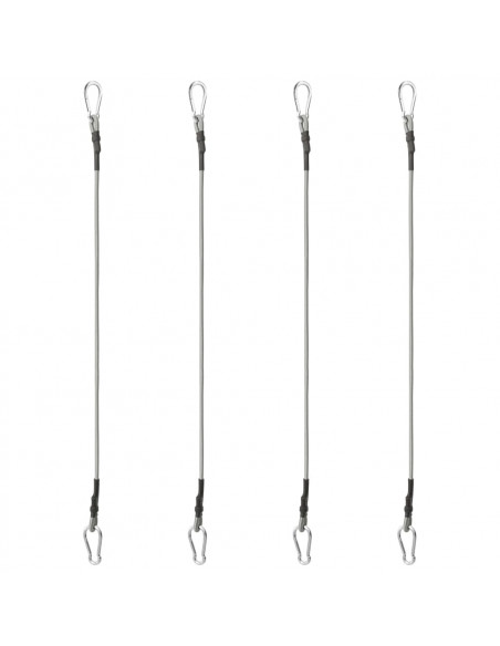 Corde con Moschettone 4 pz Gomma