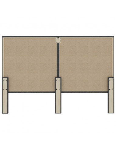 Testiera Letto Grigio Scuro in Tessuto 140x200 cm