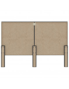 Testiera Letto Grigio Scuro in Tessuto 180x200 cm