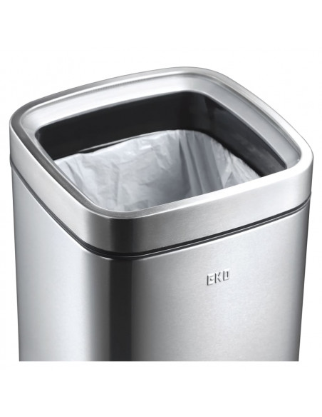 EKO Pattumiera Aperta Laguna 35 L Argento Opaco