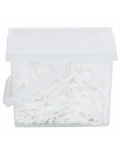 Elastici per Trecce Cavallo 2500 pz Bianchi in Silicone