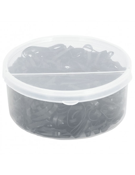 Elastici per Trecce Cavallo 500 pz Neri in Silicone