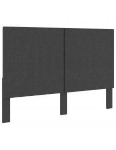 Testiera Letto Grigio Scuro in Tessuto 140x200 cm 2