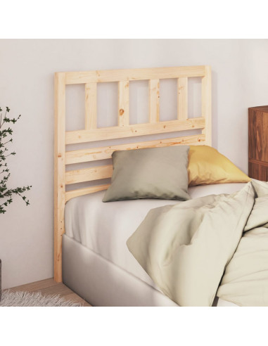 Testiera per Letto 96x4x100 cm in Legno Massello di Pino