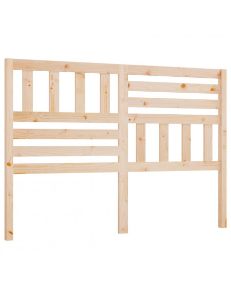 Testiera per Letto 141x4x100 cm in Legno Massello di Pino