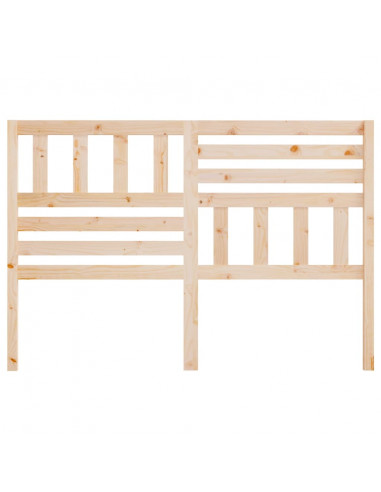 Testiera per Letto 141x4x100 cm in Legno Massello di Pino