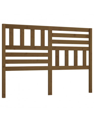 Testiera per Letto Miele 141x4x100 cm in Legno Massello di Pino