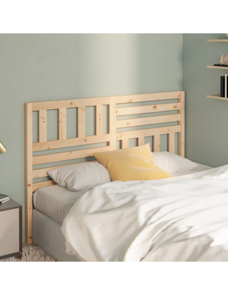 Testiera per Letto 146x4x100 cm in Legno Massello di Pino