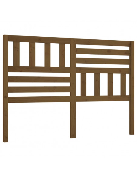Testiera per Letto Marrone Miele 146x4x100 cm in Legno di Pino