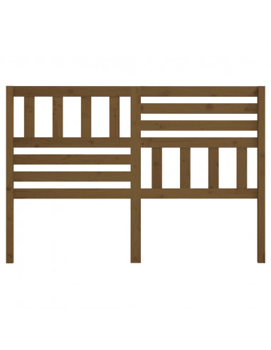 Testiera per Letto Marrone Miele 146x4x100 cm in Legno di Pino