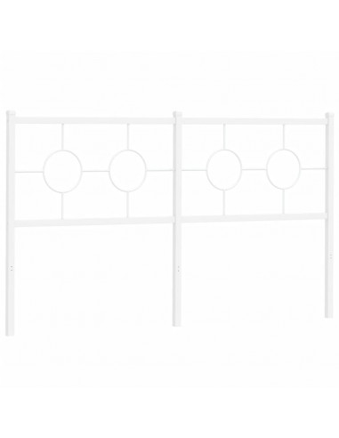 Testiera in Metallo Bianco 150 cm