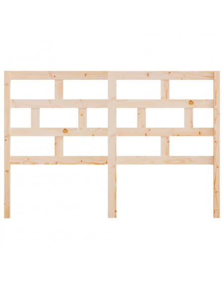 Testiera per Letto 141x4x100 cm in Legno Massello di Pino