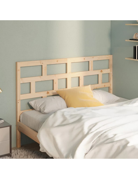 Testiera per Letto 166x4x100 cm in Legno Massello di Pino
