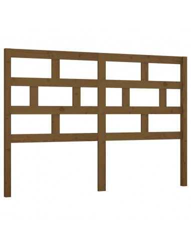 Testiera per Letto Miele 166x4x100 cm in Legno Massello di Pino