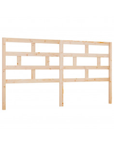 Testiera per Letto 186x4x100 cm in Legno Massello di Pino 2