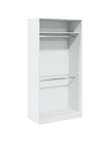 Armadio Bianco 100x50x200 cm in Legno Multistrato