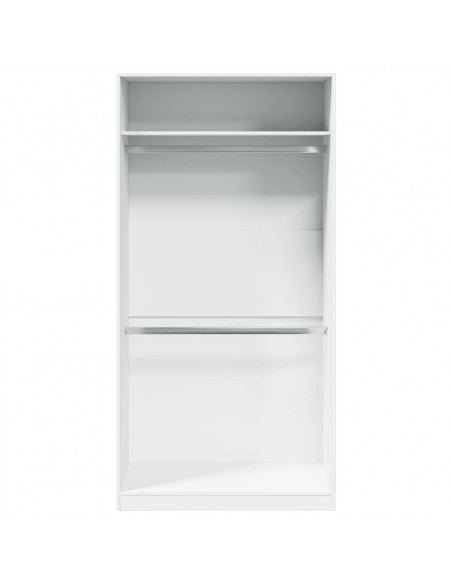 Armadio Bianco 100x50x200 cm in Legno Multistrato