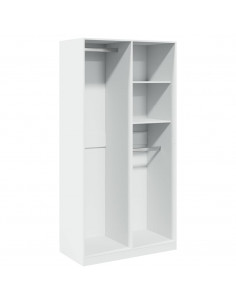 Armadio Bianco 100x50x200 cm in Legno Multistrato 2