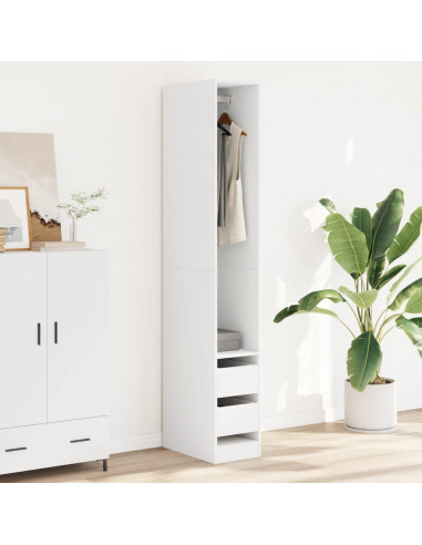 Armadio Bianco 30x50x200 cm in Legno Multistrato