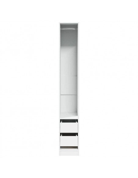 Armadio Bianco 30x50x200 cm in Legno Multistrato