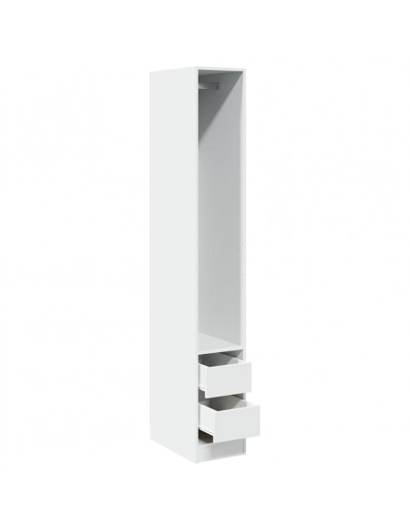 Armadio Bianco 30x50x200 cm in Legno Multistrato