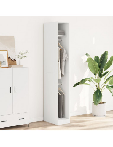 Armadio Bianco 30x50x200 cm in Legno Multistrato