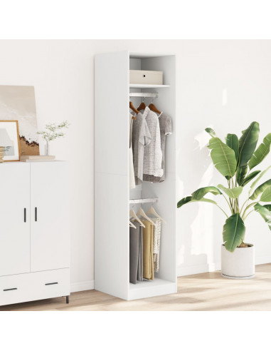Armadio Bianco 50x50x200 cm in Legno Multistrato
