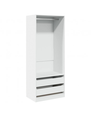 Armadio Bianco 80x50x200 cm in Legno Multistrato