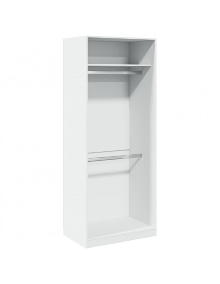 Armadio Bianco 80x50x200 cm in Legno Multistrato