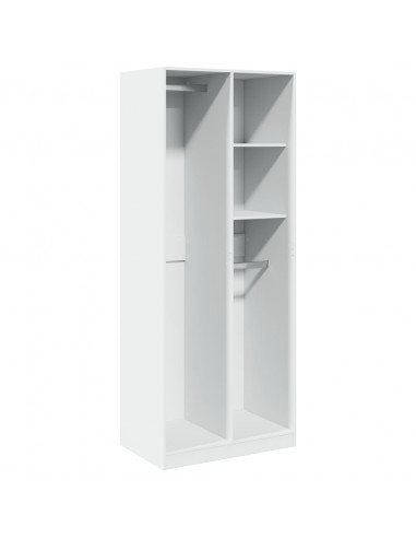 Armadio Bianco 80x50x200 cm in Legno Multistrato