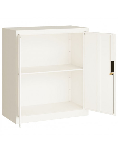 Armadio Classificatore Bianco 79x40x90 cm in Acciaio