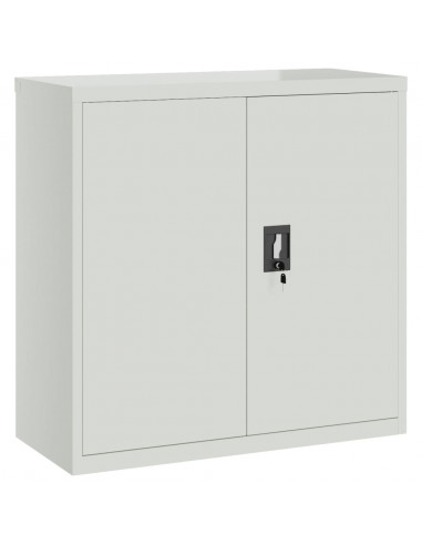 Armadio Classificatore Grigio Chiaro 90x40x130 cm in Acciaio