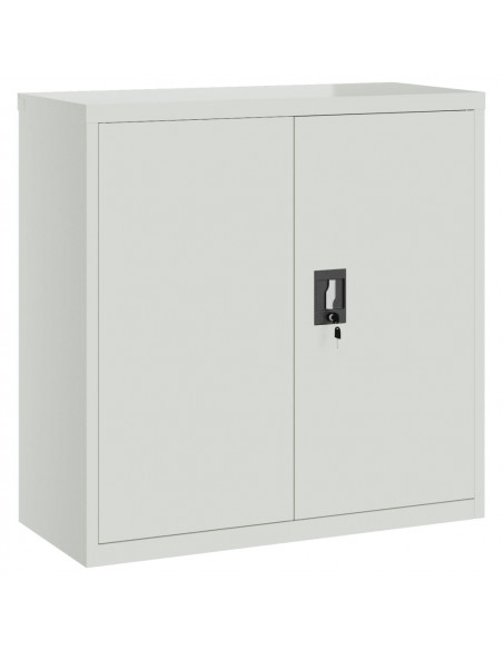 Armadio Classificatore Grigio Chiaro 90x40x130 cm in Acciaio