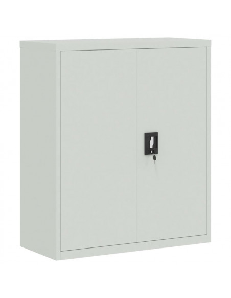 Armadio Classificatore Grigio Chiaro 90x40x145 cm in Acciaio