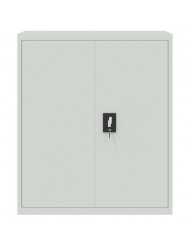 Armadio Classificatore Grigio Chiaro 90x40x145 cm in Acciaio