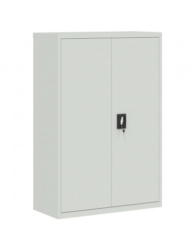Armadio Classificatore Grigio Chiaro 90x40x180 cm in Acciaio