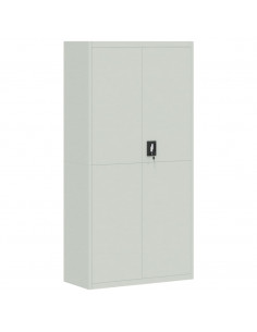 Armadio Classificatore Grigio Chiaro 90x40x220 cm in Acciaio 2