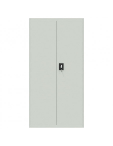 Armadio Classificatore Grigio Chiaro 90x40x220 cm in Acciaio