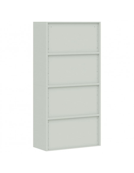 Armadio Classificatore Grigio Chiaro 90x40x220 cm in Acciaio