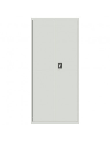 Armadio Classificatore Grigio Chiaro 90x40x240 cm in Acciaio