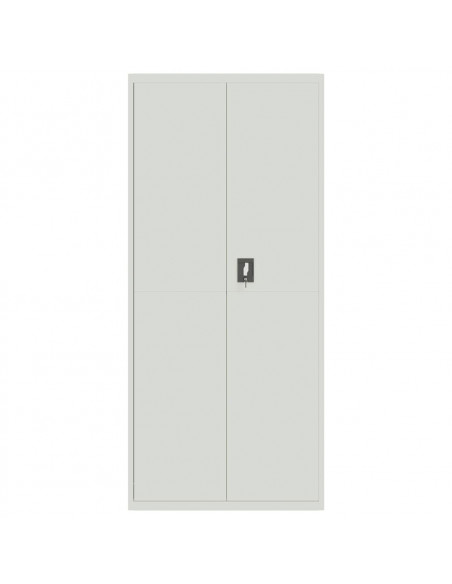 Armadio Classificatore Grigio Chiaro 90x40x240 cm in Acciaio