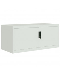 Armadio Classificatore Grigio Chiaro 90x40x40 cm in Acciaio 2