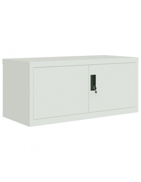Armadio Classificatore Grigio Chiaro 90x40x40 cm in Acciaio