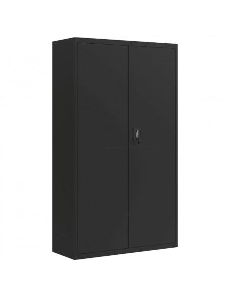 Armadio Classificatore Nero 105x40x180 cm in Acciaio